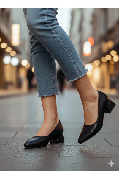 By Selçuk CİLT DERİ GÜNLÜK KLASİK KADIN AYAKKABI