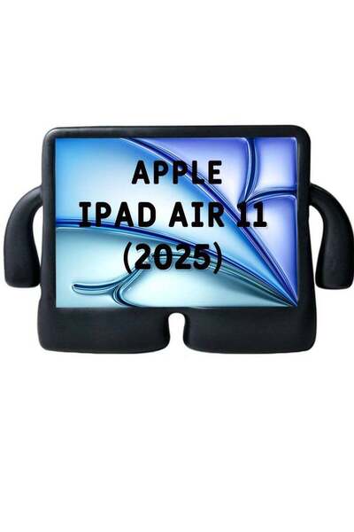 HYX 3D Kids Cute Shockproof EVA Foam Stand Cover Case For Apple iPad Air 11‑inch (M3) 2025 Blac