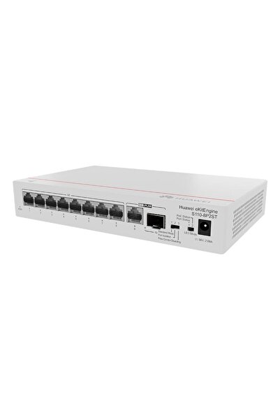 Huawei eKitEngine S110-8P2ST 8GE PoE Port (124W), 1GE Uplink, 1xSFP Switch