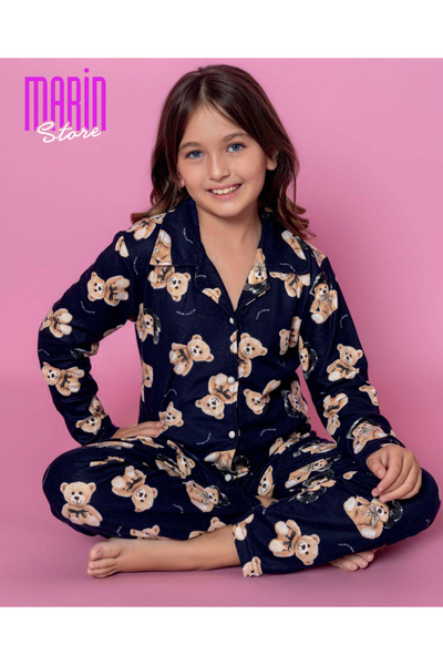 Teddy Bear Desenli Çocuk Pijama Takımı
