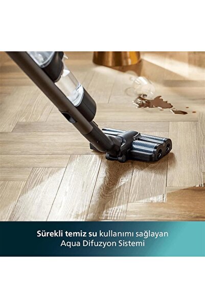 Philips Kendini Temizleyen Yeni Aquatrio (ıslak, Kuru Ve Moplu) Yüksek Güçlü Şarjlı PREMİUM Dik Süpürge