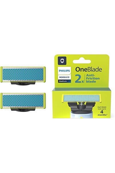 Norelco شفرات بديلة أصلية مضادة للاحتكاك من فيليبس ون بليد، عدد 2، QP225/80