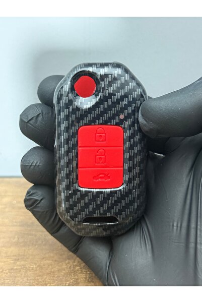 Luxe Aksesuarr Honda Civic Accord Fc5 Hr-V - Cr-V Compatible 3 Button Carbon ...