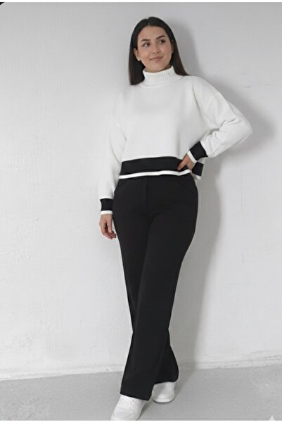 glanour Crew Neck Oversize Women's Knitwear Sweater