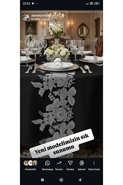 dantelci Gri Fransız dantel