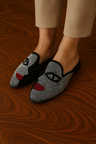 Behtah Kundura Women's Stone House Slippers Women's Slippers Dowry Slippers Winter Slippers Guest Slippers