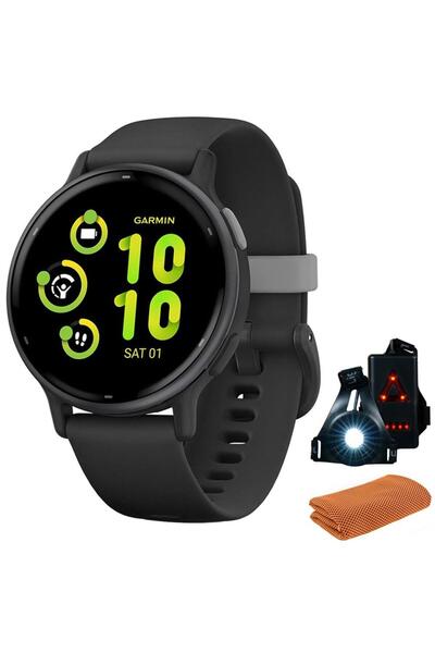 Garmin 010-02862-10 Vivoactive 5 Fitness Akıllı Saat, Egzersiz Soğutma Spor H...
