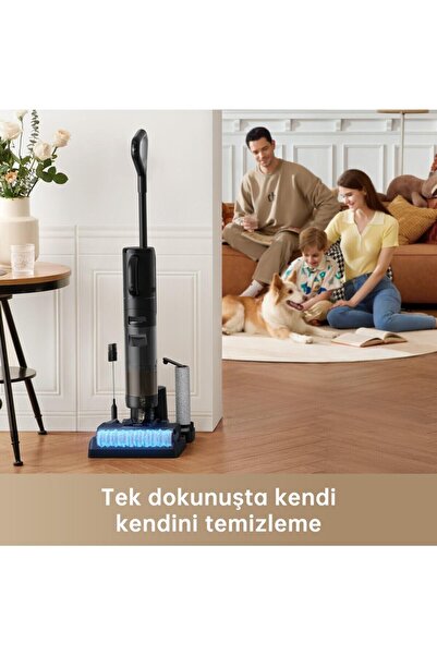Dreame ETECHX H12 Dual Akıllı Islak Kuru Dikey Süpürge, Zemin Temizleyici Pas...