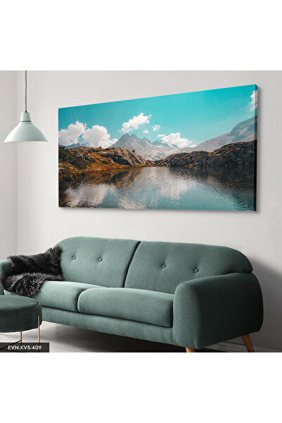 Evinemoda Jezerski pejzaž Jednodijelno platno - Slika na platnu