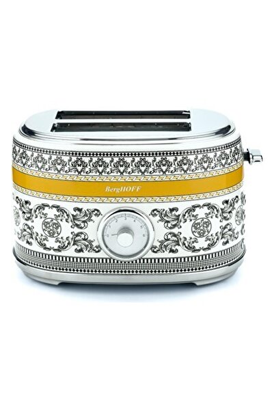 Berghoff Gem Royal Margery Black Yellow Patterned Two Slice Toaster