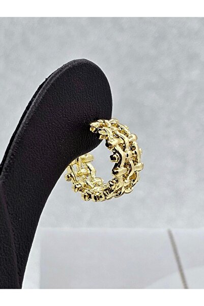 Mosso Steel أقراط فولاذية من طراز Xuping Hasır باللون الذهبي