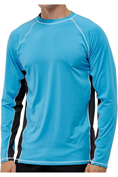 OEM Breathable bodysuit for men, UV protection, blue 2XL