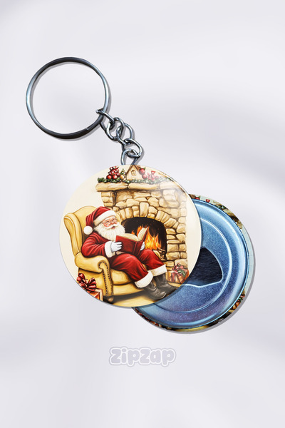 ZipZap سلسلة مفاتيح على شكل حقيبة سانتا كلوز (قطعة واحدة)