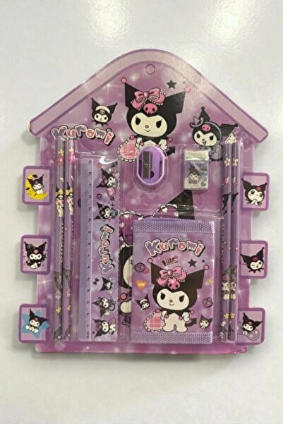 VERA HOUSE Sanrio Kuromi Kız Çocuk Kırtasiye Okul Seti - Kuromi Model Kırtasiye Seti