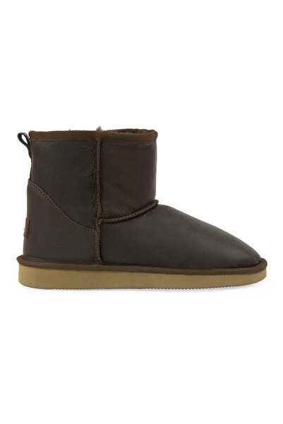 Pegia Genuine Leather and Fur Women's Short Boots 191022