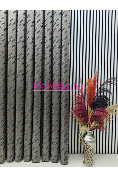 PERDECITY Basra Pattern Glittery Elegant Background Curtain Each 1X3 Suitable for Rooms with Frequent Pleats No Ironing Required (Single Panel)