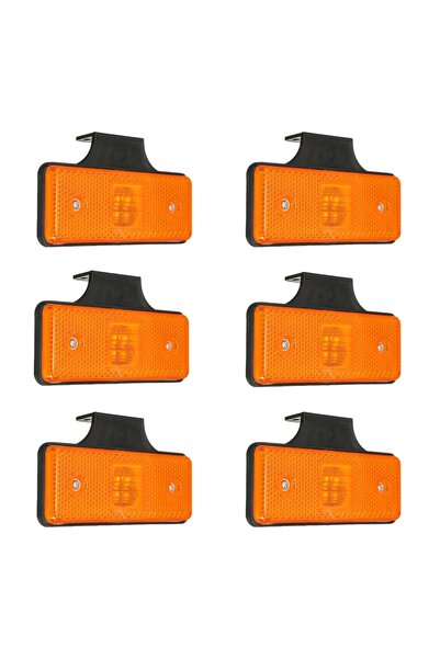 OEM 6pcs Led yellow lamp 12v-24v, used on trucks, trailers, tractors, reflect...