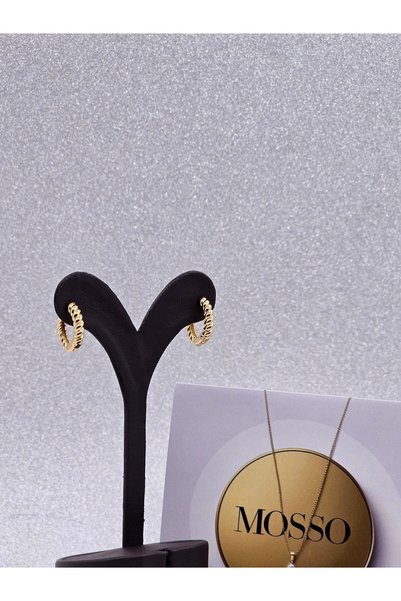 Mosso Steel Xuping Twist Model Steel Earrings Gold Color