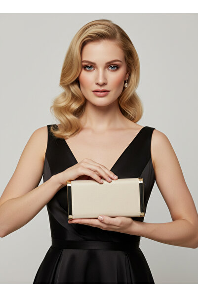 Wedding Fashion Ten Gold Complete Metal Frame and Crystal Embroidered Glittery Satin Evening Dress Bag Wedding Engagement Graduation