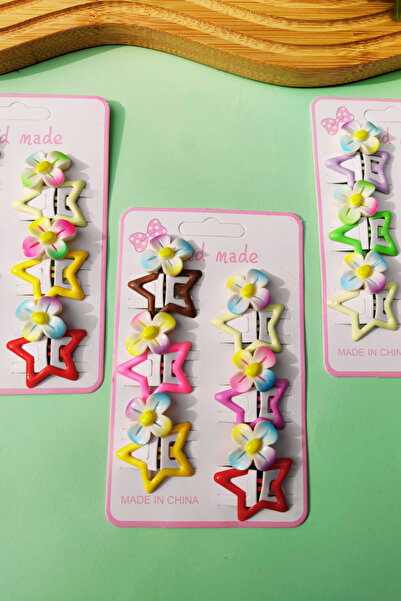 Nisankids 6-Piece Flower Figured Star Buckle