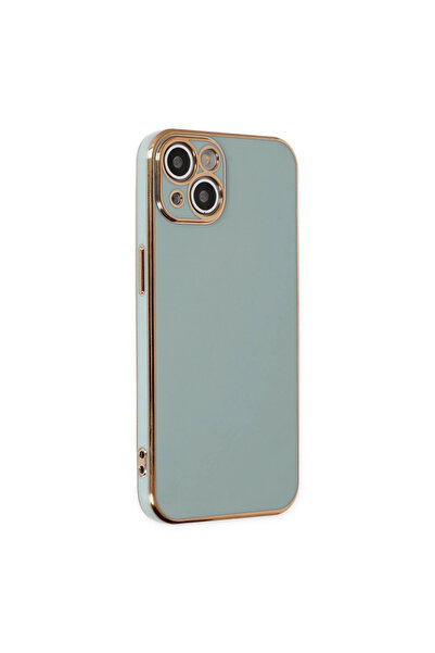 Twin Store جراب آيفون 14 فوليت سيليكون - أخضر فاتح