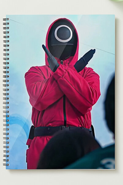 BLACKONECLASS SQUİT GAME A5 Metal Spiralli Çizgisiz Sert Kapak SQUİT GAME Defter