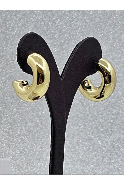 Mosso Steel Xuping C Model Steel Earrings Gold Color