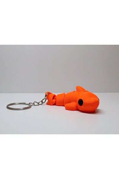 3D سلسلة مفاتيح متحركة على شكل سمكة قرش