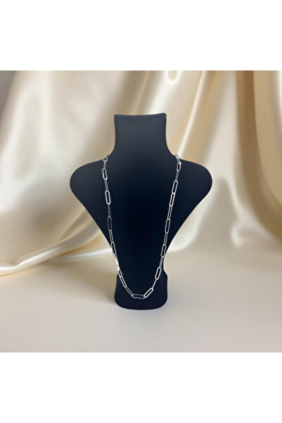 ZEY 925 Ayar Gümüş Ataç Modeli Uzun Kadın Hediyelik Kolye