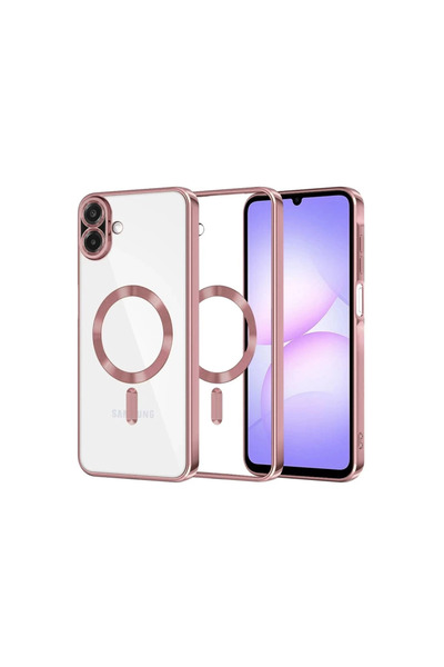 Twin Store غطاء جالاكسي A07 4G كروس مغناطيسي - وردي