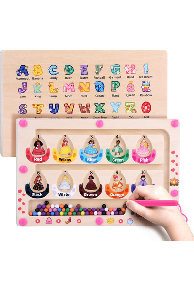 OEM Magnetic attention and skill game for children, color selection maze