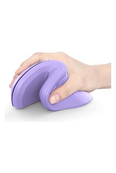 Seenda Ergonomik Kablosuz Dikey Mouse, Bluetooth 4.0+Usb - Mor