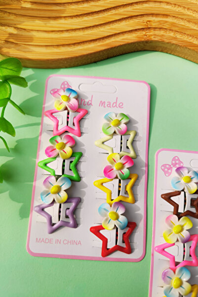 Nisankids 6-Piece Flower Figured Star Buckle