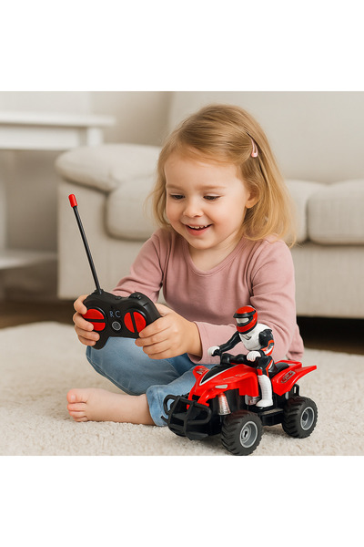 Bebelul Atv with remote control 1:16 RED 27 Mhz with batteries