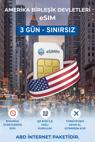 eSIMfo Us - Usa Esim |   3 Days Unlimited Internet |   Esim |   Esim Card