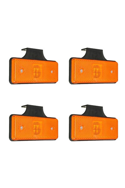 OEM 4pcs Led yellow lamp 12v-24v, used on trucks, trailers, tractors, reflect...