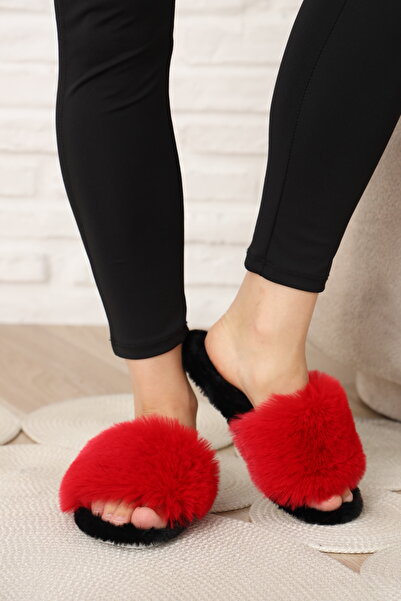 tuva modern Furry Stylish Silent Sole House Slippers