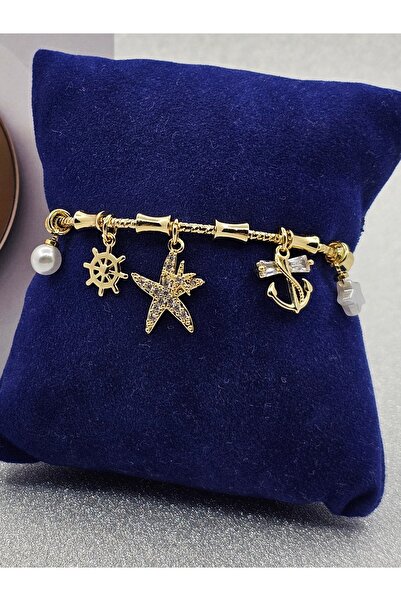 Mosso Steel سوار فولاذي ذهبي اللون من طراز Charmlı Kemik