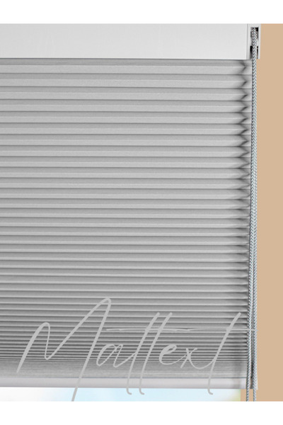 MATTEXT MEKANİK PERDE SİSTEMLERİ Gri 25mm Blackout Honeycomb Perde