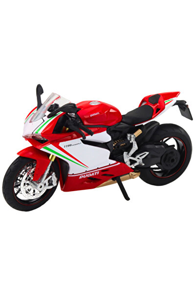 Bebelul RED metal sports motorcycle 1:12 lights and sounds