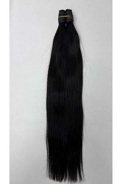 Karcı %100 Doğal Gerçek İnsan Saçı( 55-60 Cm Natürel ) 50 Adet 30 GRAM MİKRO KAYNAK