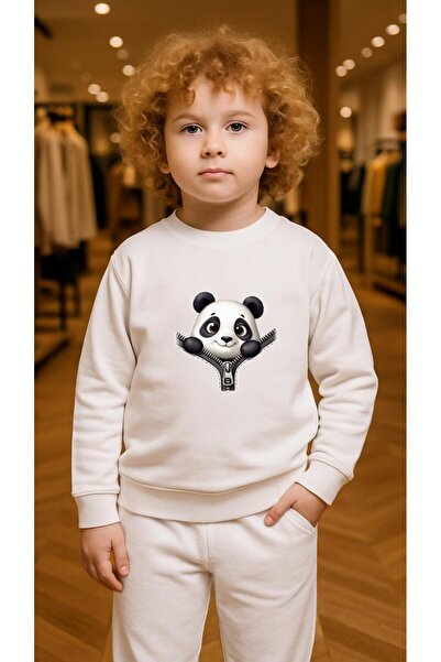 playwear Παιδικό Φούτερ Σετ Παιδικών Ρούχων PANDA FER με στάμπα για Κορίτσια ...