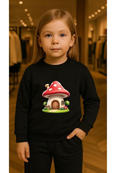 playwear Παιδικό Φούτερ Σετ Ρούχων MANTAR EV με στάμπα για κορίτσια και αγόρι...