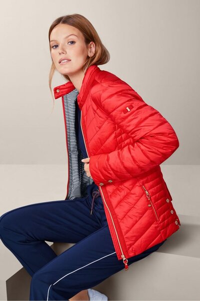 Tchibo Women Quilted Puffer Jacket, Red