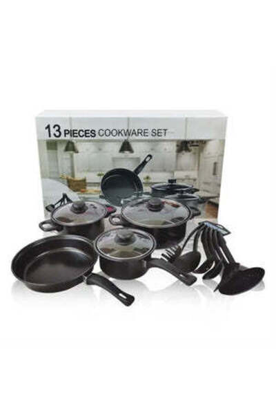 SokShop Kitchen pots and utensils set for cooking, 13 pieces