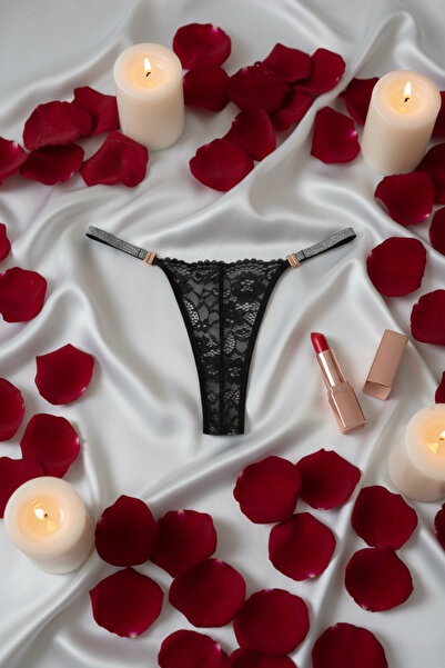 Estilo Lingerie Γυναικείο εσώρουχο με λεπτομέρεια από δαντέλα σε σχήμα καρδιάς, δώρο