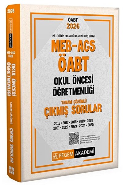 Pegem Akademi Yayıncılık Pegem 2026 ÖABT MEB-AGS Okul Öncesi Öğretmenliği Çık...