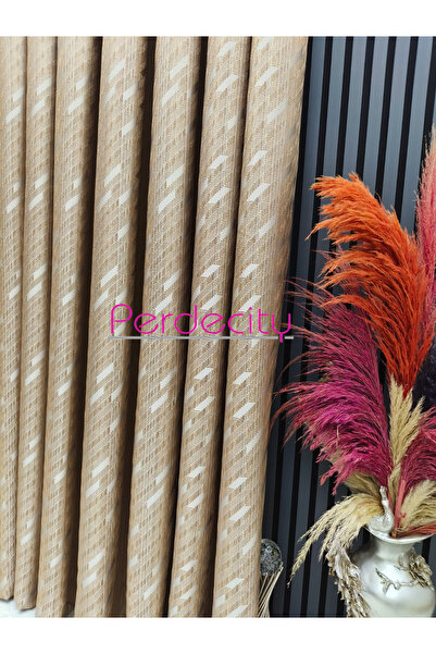 PERDECITY Basra Pattern Glittery Elegant Background Curtain Each 1X3 Suitable for Rooms with Frequent Pleats No Ironing Required (Single Panel)