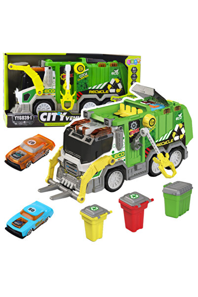 LEAN Urban Garbage Truck Municipal Vehicle with Lights and Sounds