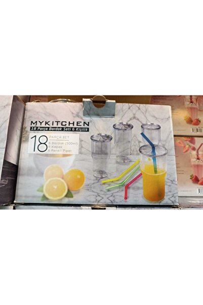 MYKİTCHENS Mykitchen 18 Piece Glass Set